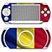 Produktbild Sony PSP-E1000 / E1004 Designfolie "Rumänien Flagge" Skin Aufkleber für PSP-E1000 / E1004