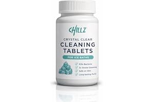 NEW 2026 | CHILLZ Crystal Clear Chlorine Tablets for Ice Baths | Long-Lasting, 3x Slower Dissolving, Safe for Skin, 1 Tablet for up to 600L
