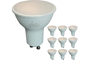 LED ATOMANT Packung mit 10 LED Lampe GU10 9W, Farbe Neutralweiß (4500K), 1100 Lumen, Halogen LED entspricht 110W