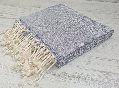 %100 Baumwolle 3’er Set Tan Design Rot/Grau Peschtemal 100×180 cm Pestemal Peshtemal Hammamtuch Strandtuch Badtuch Turkish Peshtemal - 7