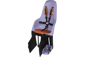 MINIA BY POLISPORT MINIA - Siège arrière pour vélo adaptée aux Enfants de 9 Mois à 6 Ans en Jaune avec ancrage dans Le Cadre ou Le Porte-Bagages