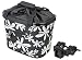 Produktbild Korb Bikebasket Abnehmbar Tasche mit Halter Korbtasche Schwarz Blume