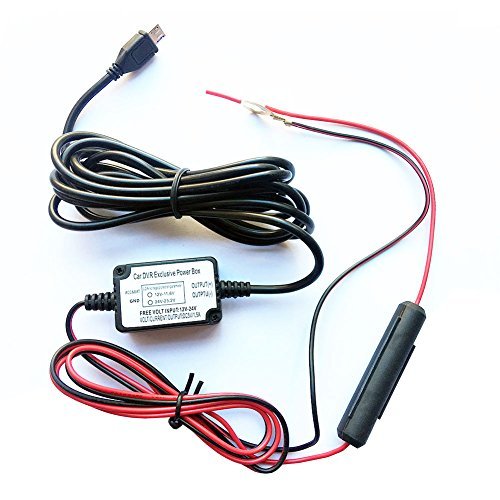 INRIGOROUS Micro Usb Car Camera Hard Wire Kit DC 12V to 5V Power Inverter Converter Regulator Kit for Car GPS Tablet Android Phone PDA DVR Camcorder Recorder