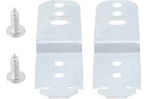 YINETTECH 2 x Geschirrspüler-Halterungen, kompatibel mit Bosch OE 00619985 628371 EA347878 AP4538351 00628371 87,8 x 25,6 mm mit Schrauben, Geschirrspüler-Befestigungsplatte