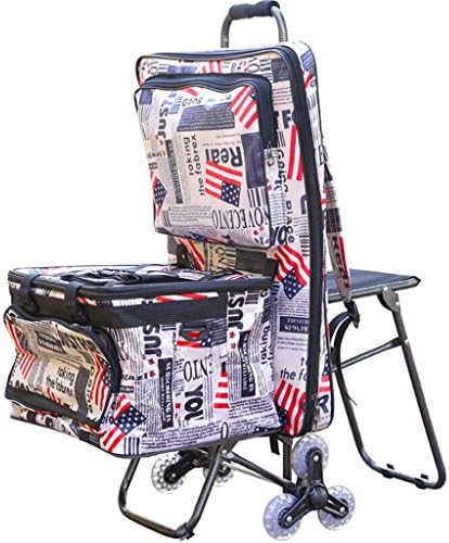 DELLT@ Painting Tools Cart/Sketcher Multifunctional Painting Car/Art Test Folding Trolley/Fine Art Cart/Six Round Crystal Wheel Can Climb The Stairs Painting Bag Car (Color : #2)