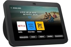 AMAZON Echo Show 8 (3e génération, modèle 2023) | Écran tactile HD connecté avec son spatial, hub connecté intégré et Alexa | Anthracite