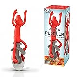 Affe auf Einrad Pizzaschneider in rot - Zirkus Pizzaroller Einrad Pizzamesser Pizza Pizzarad