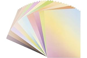 ‎IDEEN MIT HERZ Ideen mit Herz Dekor-Papier mit Farbverlauf | bunter Deko-Karton | DIN A4 | 250 g/m² | intensiv oder pastell (10 verschiedene Farbverläufe | 30 Bogen)