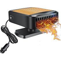 Riscaldatore Auto 12V 150W Portatile - 2 In 1 Riscaldamento E Ventilazione, Base Girevole - Foto 5