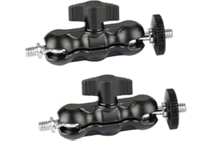 CAMVATE Universal Magic Arm mit 1/4 "-20 Gewinde (Schwarz, 2 Stück)