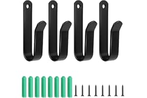 ONEBO 4 Piezas Soporte para Monopatín, Soporte Pared Skate, Accesorios para Almacenamiento, Gancho Almacenamiento, para tablas de snowboard, Longboards y Patinetas, bolsas, auriculares, abrigos, etc