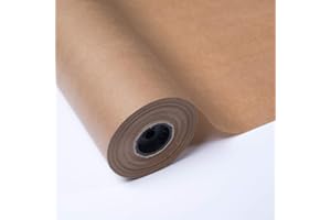 PAKOT Bobina Papel Kraft Verjurado Marrón - Rollo 70CM X 100M - Ideal Embalaje y Negocios
