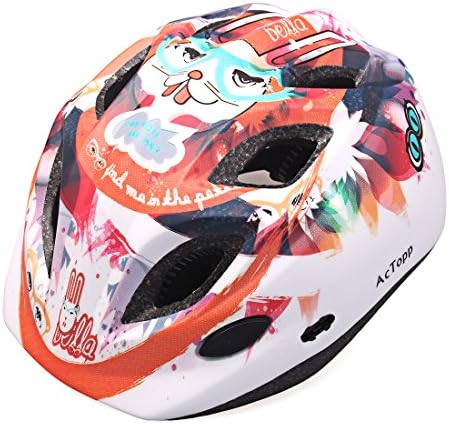 AcTopp Bicycle Motorcycle Helmets Kids Racing Dirt Bike Mountain Bike Helmets BMX Specialized Helmets Childrens Anticollision Size Adjustable