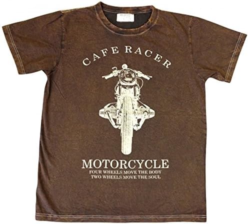 Same Same Cafe Racer T-Shirt Brown Slim Fit XL