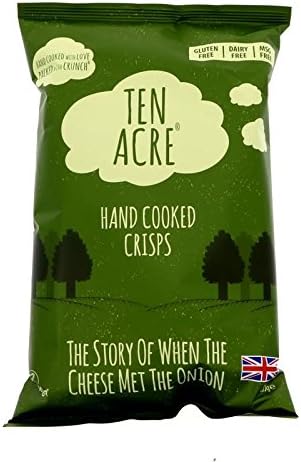 Ten Acre Crisps | Cheese and Onion Crisps | 4 x 135g (UK)