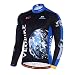 Produktbild SonMo Fahrradshirts Radtrikot Jersey Reitanzug Sportbekleidung Fahrradanzug Fahrrad Trikot Mountain Biking Anzug Fahrradkleidung Sportjacke Langarm Winter Thermische Schwarz L