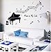 Produktbild Ljtao Diy Wohnkultur Abnehmbare Klavier Noten Musik Zimmer Kunst Wandaufkleber Pvc Decals Vinyls Wandaufkleber