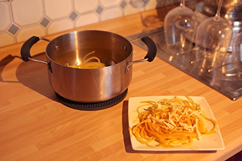 Silikon-Topfuntersetzer in Premium Qualität (4-er Set) / VENDOLO Topflappen dunkel-grau/ hitzebeständig, pflegeleicht, hygienisch, modernes Design - 7