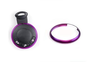Oldbones Alumnium Smart Key Fob Ring Rim Trim Cover Replacement For Mini Cooper In Purple