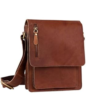 STILORD 'Finn' kleine Umhängetasche Herren Schultertasche Vintage Messenger Bag 8,4 Zoll Tablettasche echtes Büffel-Leder
