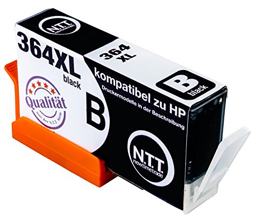 N.T.T.® 4 XL Tintenpatronen kompatibel zu HP364 XL (1 Schwarz, 1 Cyan, 1 Magenta, 1 Yellow) Multipack HP Photosmart 5510, 5511, 5512, 5514, 5515, 5520, 5522, 5524, 6510, 6520, 6512, 6515, 7510, 7520, 7515, B8550, B8558, B110c, B010a, B010b, B111a, C5324, C5370, C5373, C5383, C5388, C5390, C5393, C6324, C6375, C6380, C6388, D5460, D5463, D5468, D7560, C309a, C309g, C310a, C310c, C410a, B209a, B210a, B210c, B210d, B210e, HP Deskjet 3070A HP Druckerpatronen 364XL - 2