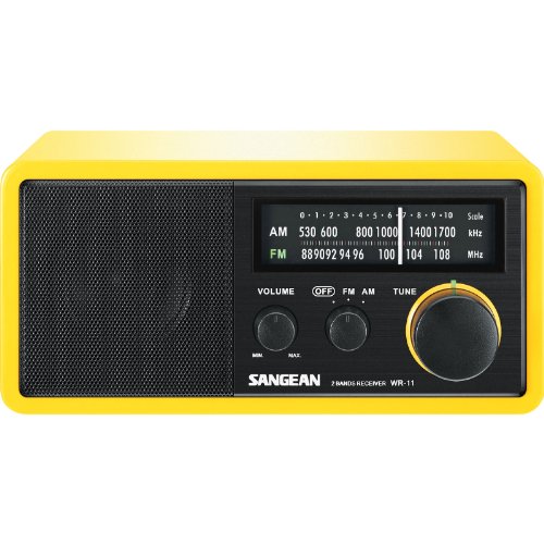 Sangean WR-11 AM/FM TABLE TOP RADIO ye, WR11.GELB
