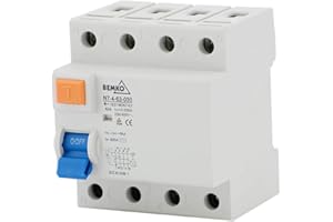 BEMKO Interruptor diferencial AC 4P 25A 100mA