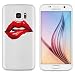 Produktbild licaso® Hülle für Samsung Galaxy S7 5,1" TPU Schutz Cover Samsung S7 Lips Kuss-Mund Sexy Lippen-Stift Case Sketch transparent klare Schutzhülle galaxys7 Tasche Silikon (Samsung Galaxy S7, Lips)