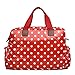 Miss Lulu 4 Piece Polka Dot Baby Nappy Changing Bag Set (Red)