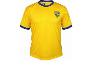 Sverige Fotbollströja – Svensk Matchtröja i 100% Polyester