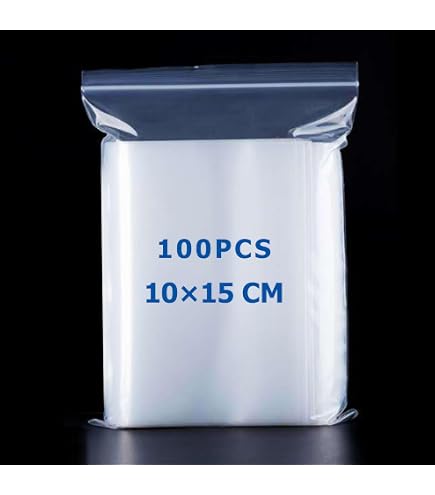 Sacchetti Richiudibili In Plastica Trasparente, 10x10 Cm, 100 Pezzi, Atossici E Sicuri Per Alimenti, Perfetti Per Gioielli E Biglietti
