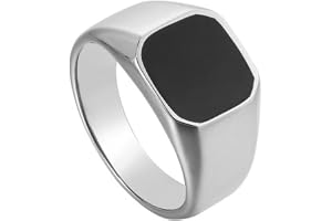 Punk Hip Hop Vinyl Rings For Men Women Couples Wedding Jewelry Stainless Steel Quadrilateral Glossy Rings Men Party Fashion Gift