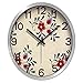Produktbild BAIF Kreative Retro chinesische industrielle Stil Muster Uhr persönlichkeit Wohnzimmer wanduhr stumm 14 Zoll schwarz Nadel Silber Rahmen