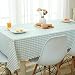 Produktbild HM&DX PVC Kunststoff Tischdecken Wasserdicht Ölfreie Abwaschbar Schmutzabweisend Gitter Tisch-Abdeckung Esszimmer couchtisch Tuch abdecken-B 90x135cm(35x53inch)