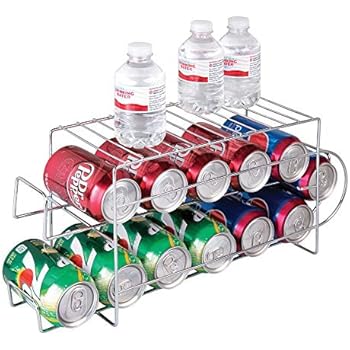 mDesign Lebensmittel Aufbewahrungsbox für Dosen – stapelbarer Küchen