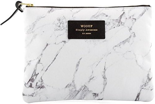 Woouf White Marble Large Pouch