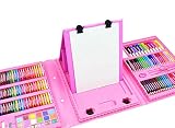 REGALO PARA NIÑAS Y NIÑOS: Si está buscando una idea de regalo creativa para niñas y niños, no hay mejor regalo que este enorme estuche de arte lleno de herramientas de arte inspiradoras. Adecuado para Carnaval, Pascua, Halloween, Navidad, fiestas temáticas de cumpleaños, etc. Artículos para colorear para niños de 4 años en adelante.