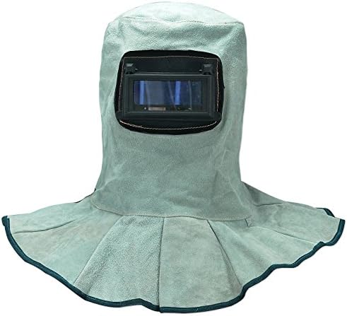 Leather Welding Hood Helmet Safety Face Shield
