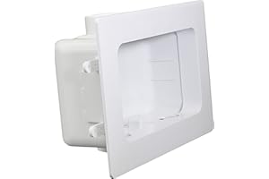Highcraft TC300 Replacement Washing Machine Outlet Box with Faceplate White ABS
