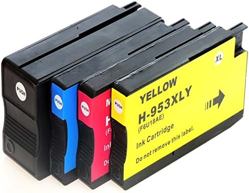 953XL HP Set of 4 Ink Cartridges Compatible with HP953 Printer Ink Cartridges HP953XL for Officejet Pro 7740 8210 8710 8720 8725 8728 8730 8740