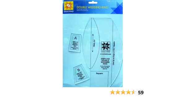 Simpli Ez 8829419 Double Wedding Ring Quilting Tool Amazon Co Uk Home Kitchen Simpli Ez 8829419 Double Wedding Ring Quilting Tool Amazon Co Uk Home Kitchen