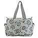 Damai Floral Designer Diaper Tote Bags (Gray Dandelion)