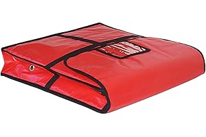 rockible Bolsa Térmica para Pizza, Caja con Ventana Transparente, Accesorios Modernos, 51x51x12cm con Agujero, Individual