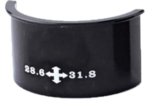 EElabper Lot de 2 cales de conversion pour dérailleur avant de vélo, alliage d'aluminium, 28,6 mm à 31,8 mm, 31,8 mm à 34,9 mm, léger, haute résistance