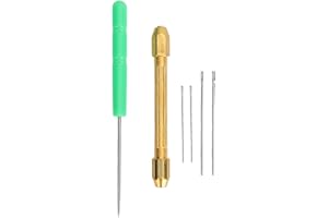 Brrnoo Doll Hair Rooting Holders Doll Hair Rerooting Tool, 0.6mm 0.8mm Needles Alloy Handle Doll Hair Wig Making Accessories DIY Doll Making Supplies Girls Gift, BRRNOO8M5FEWR6GI