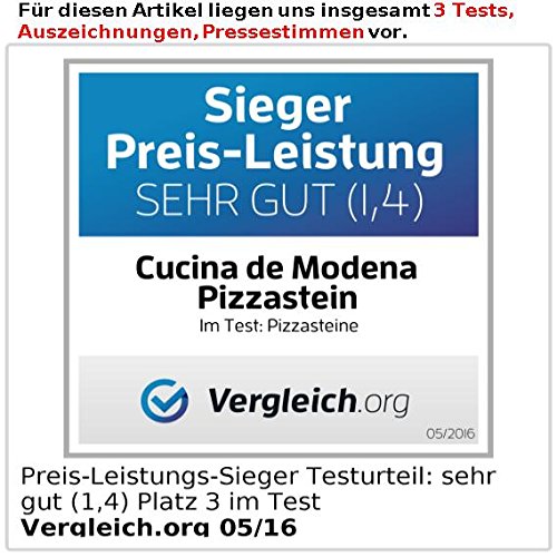 Cucina di Modena Pizzastein, rechteckig, 38 x 30 cm - 4