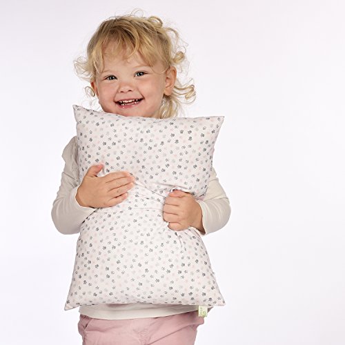 La Petite Unique 35 x 25 cm Kinderkopfkissen MIT FÜLLUNG waschbares Babykissen 100 % Ökotex zertifiziert Motiv: Eule Pink - 5