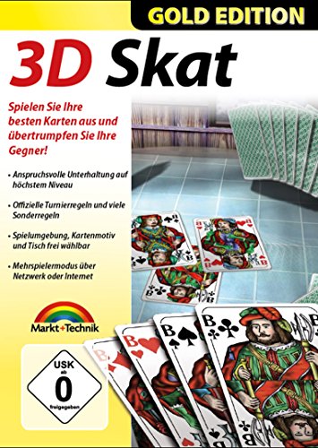 Preisvergleich Produktbild 3D Skat Gold Edition - Premium Kartenspiel für Windows