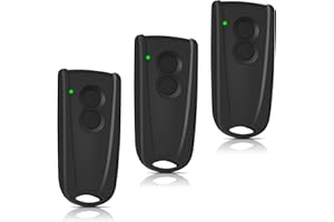 WOWFAST Lot de 3 émetteurs portatifs de rechange pour EcoStar RSC2 433, télécommande d'ouverture de porte de garage 433,92 MHz, 4 canaux, compatible avec Hormann EcoStar Liftronic 500/700/800, Portronic D2500