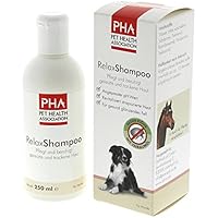 PHA Hund, Shampoo zur Pflege und Beruhigung gereizter Hundehaut, Mit Teebaumöl, Floh- und Zeckenabweisend, Frei von Fipronil, Relax Shampoo, 250 ml